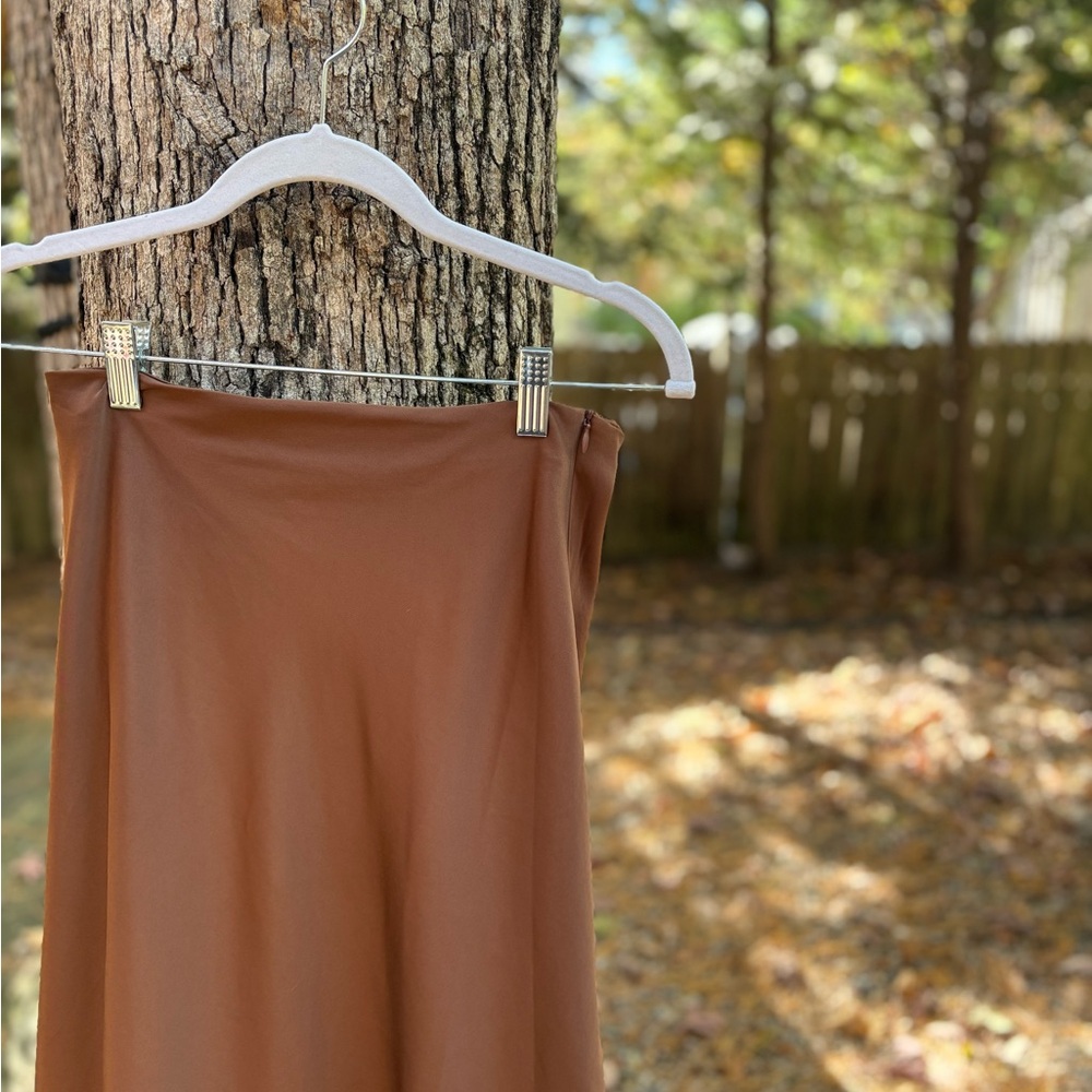 Brown A-Line Skirt